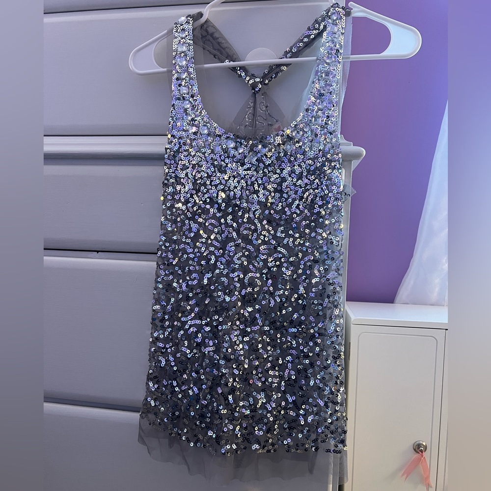 Lipstick Boutique Silver Tank